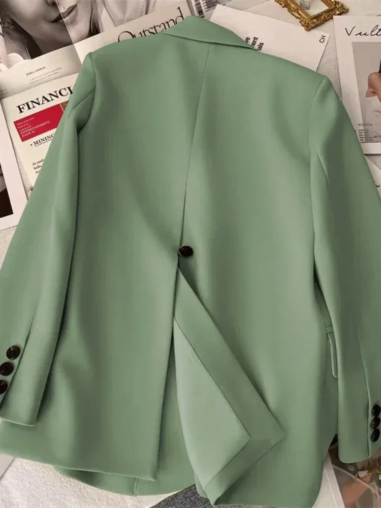 Petal-Elegante Damen-Bürojacke in Y-Form