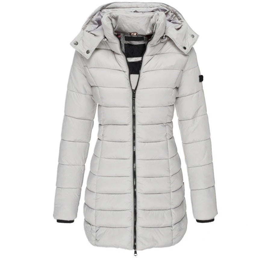 Bianca - Entendaunen-Winterjacke mit Schmaler Passform und Kapuze für Frauen