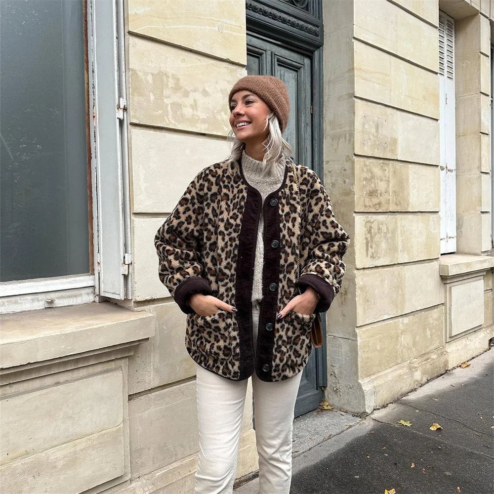 Axelle  | Frühlingsjacke mit Leopardenprint