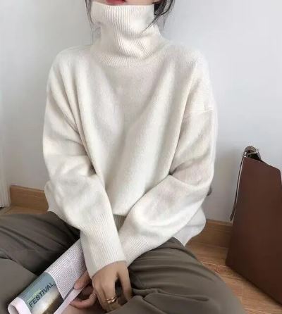 Eleganter Rollkragenpullover für Damen