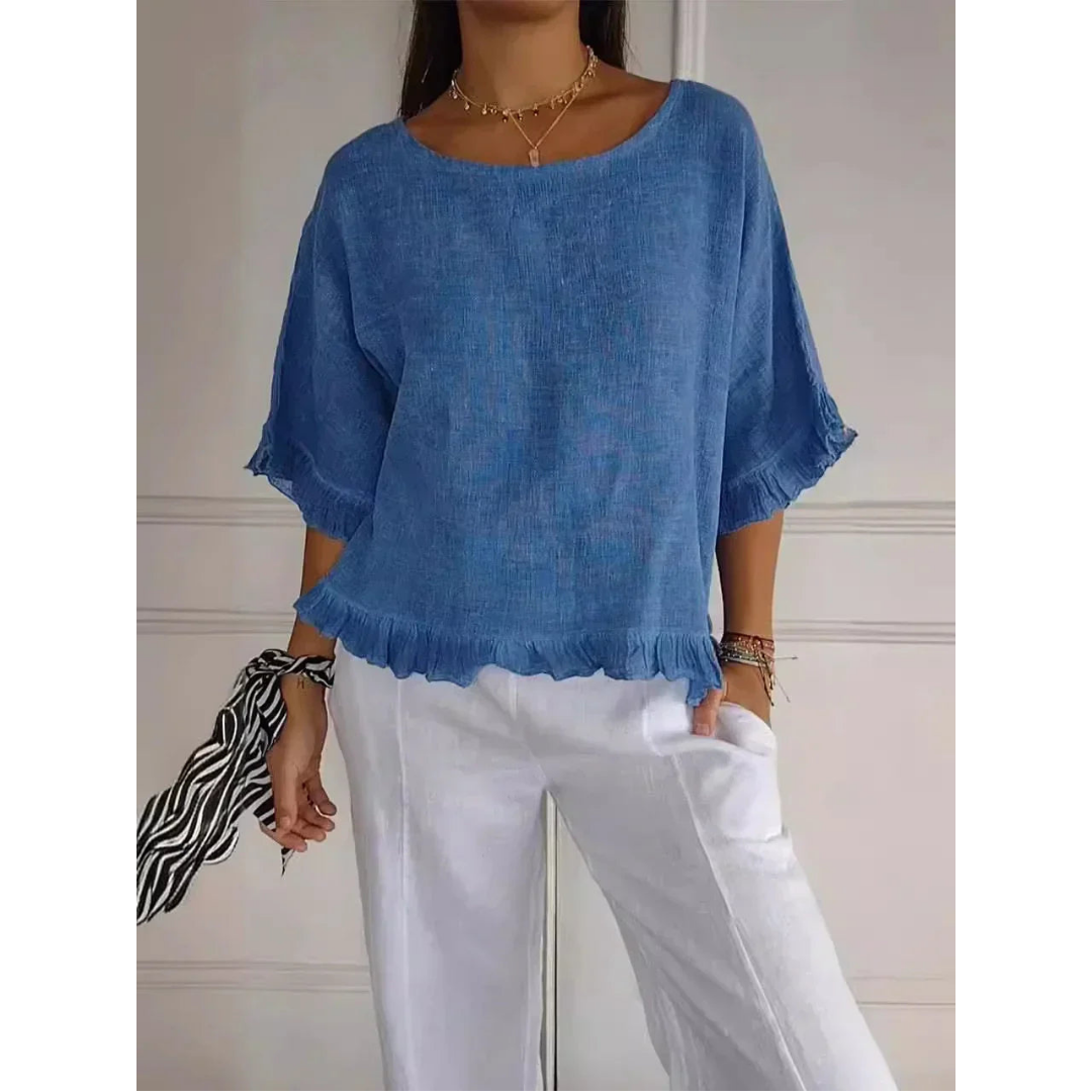 Rüschen Bluse für Damen