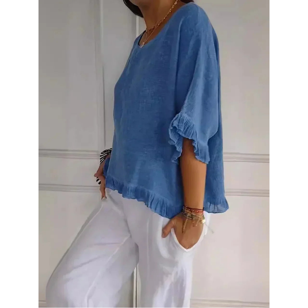 Rüschen Bluse für Damen