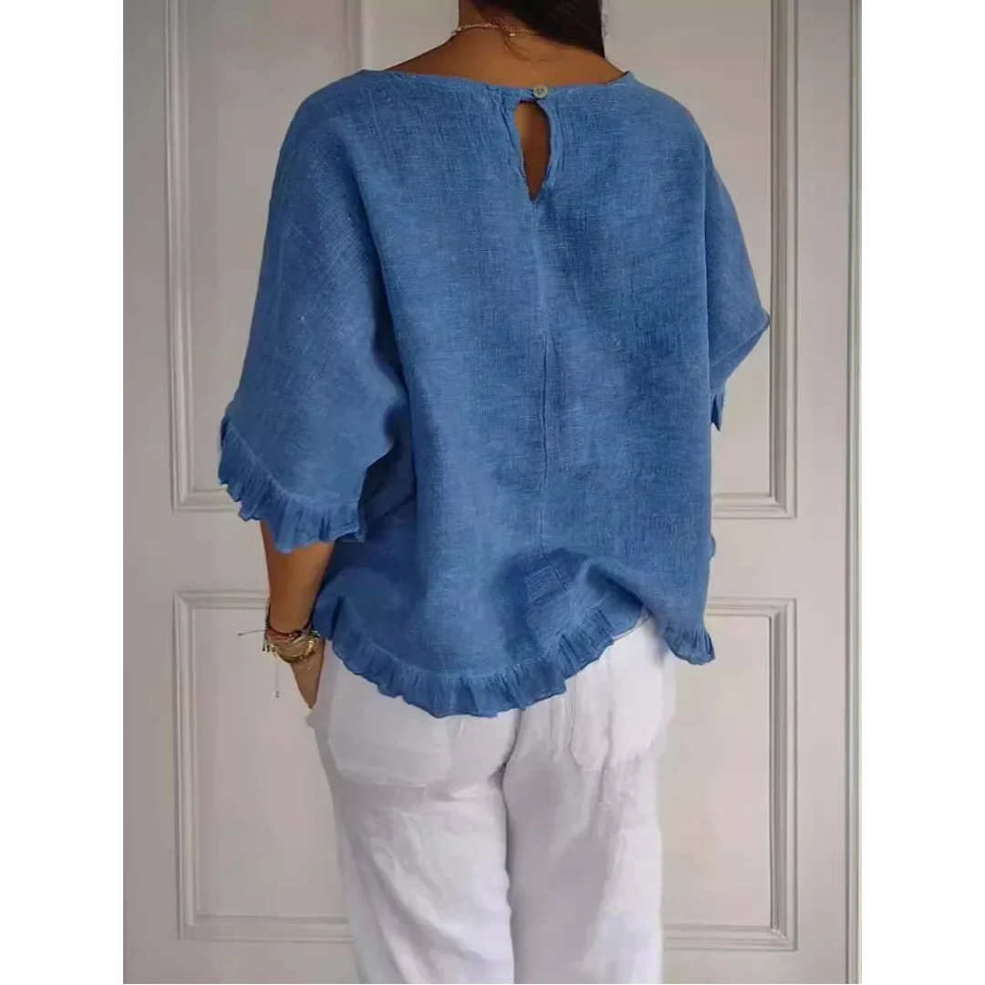 Rüschen Bluse für Damen
