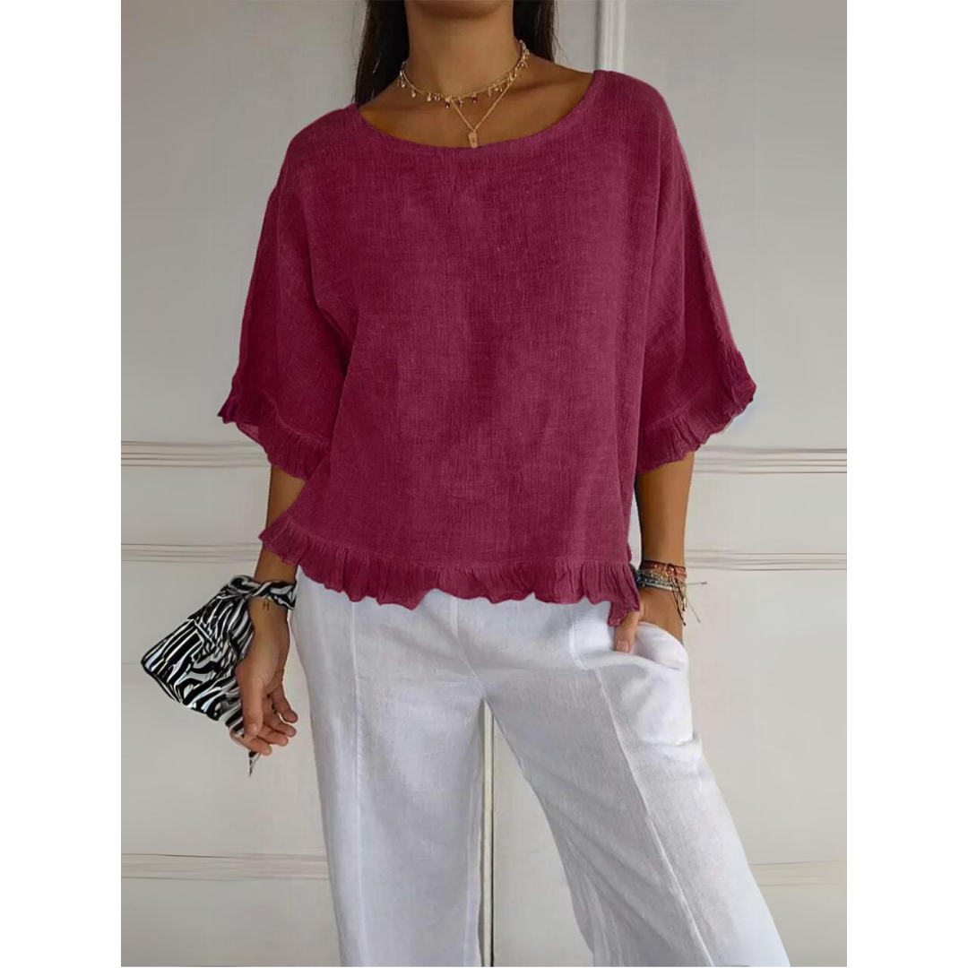 Rüschen Bluse für Damen