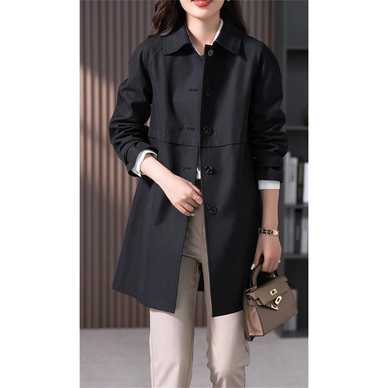 Joricel – Stilvoller Kurzer Trenchcoat mit Ein-Knopf-Verschluss für Damen