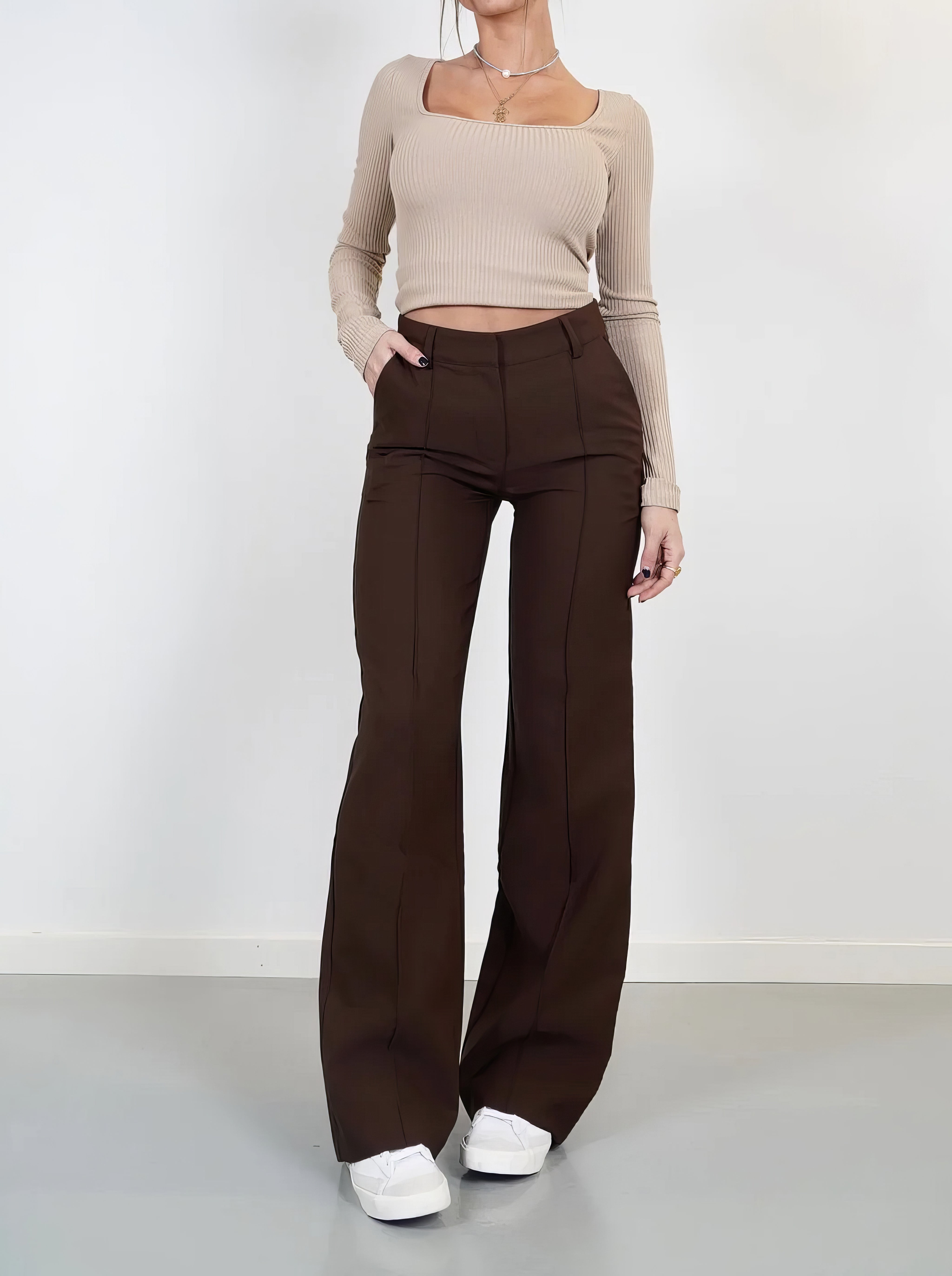 Hochtaillierte Hosen für Damen