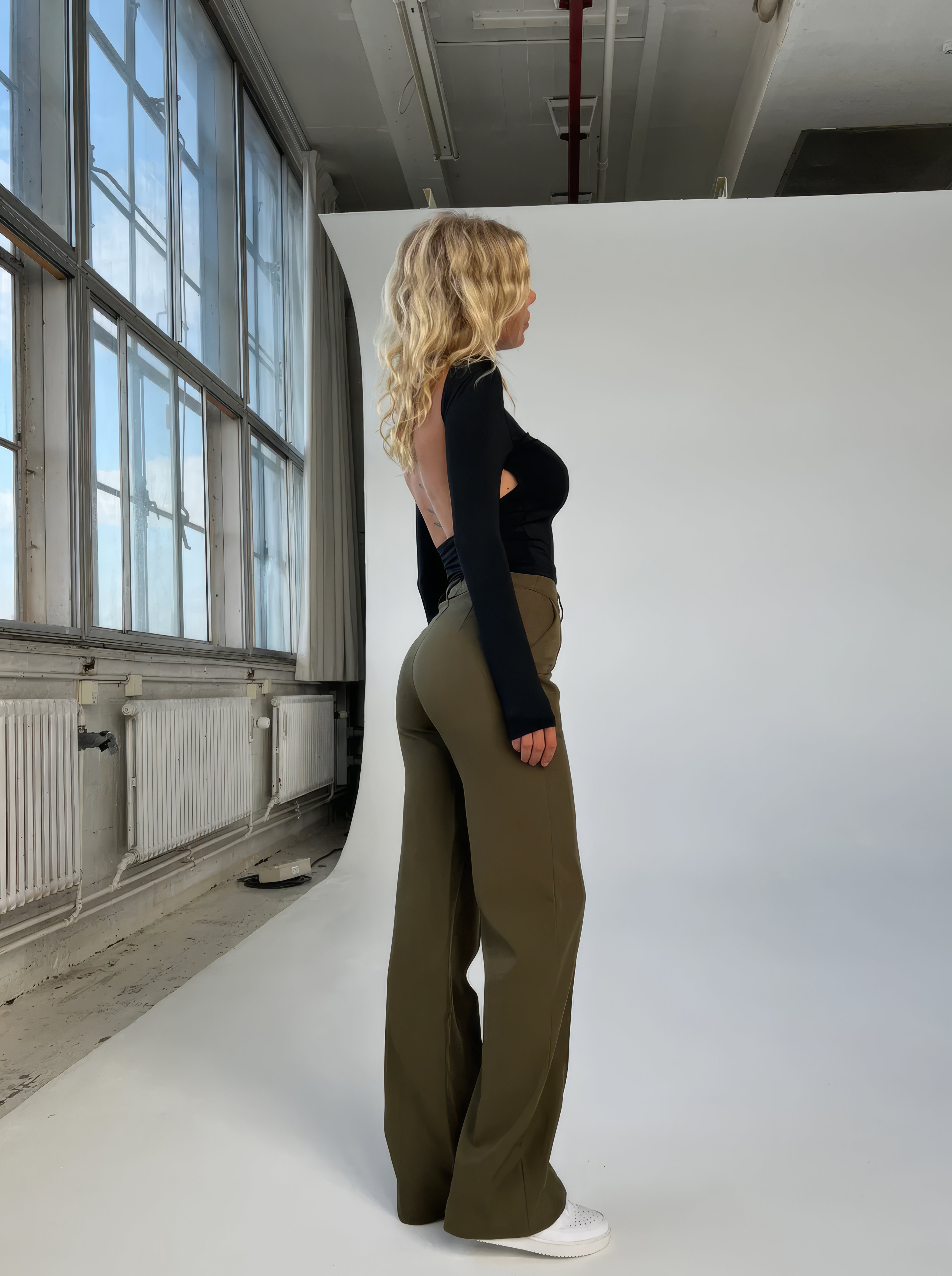 Hochtaillierte Hosen für Damen