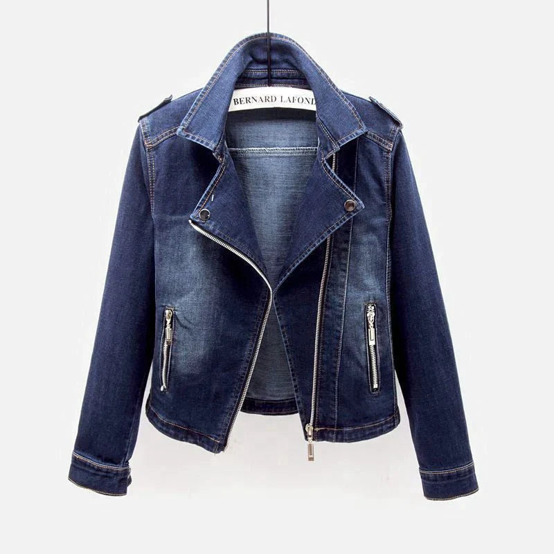 Carina - Klassische Fusion Jeansjacke für Herbst und Frühling für Damen