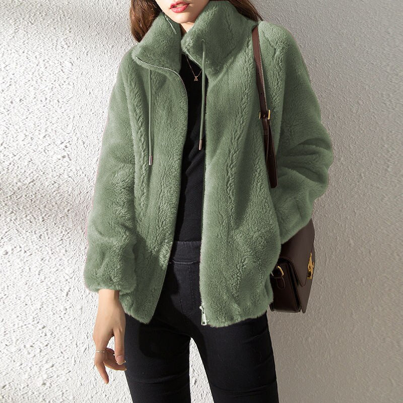 Dahlia - Luxuriöser Kunstpelzmantel für Herbst und Winter für Damen