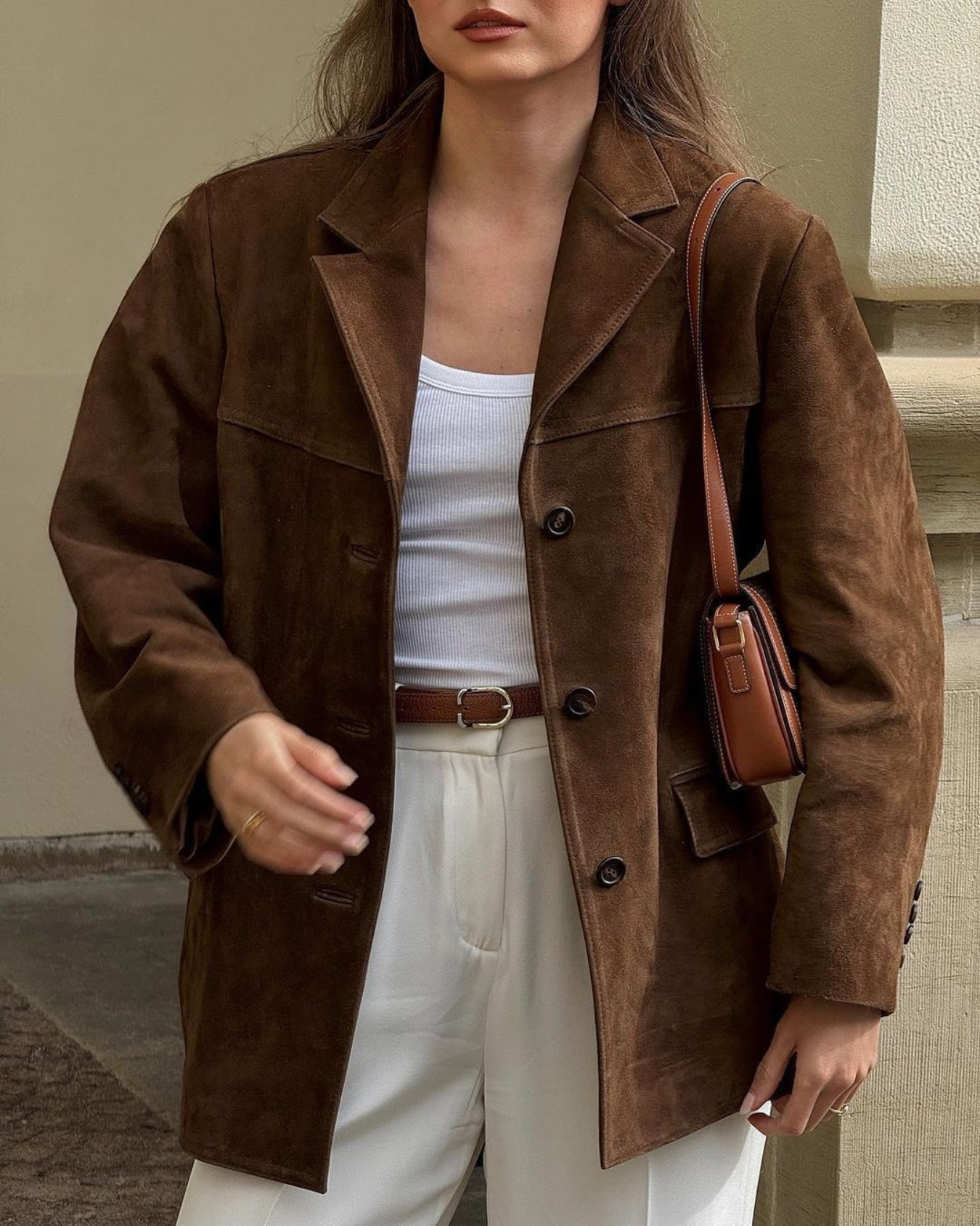 Vintage Wildlederblazer für Damen
