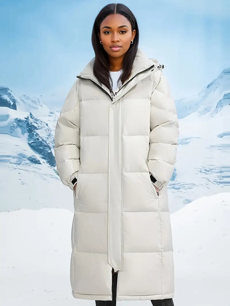 Annalise | Stilvolle lange Winter-Daunenjacke für Damen