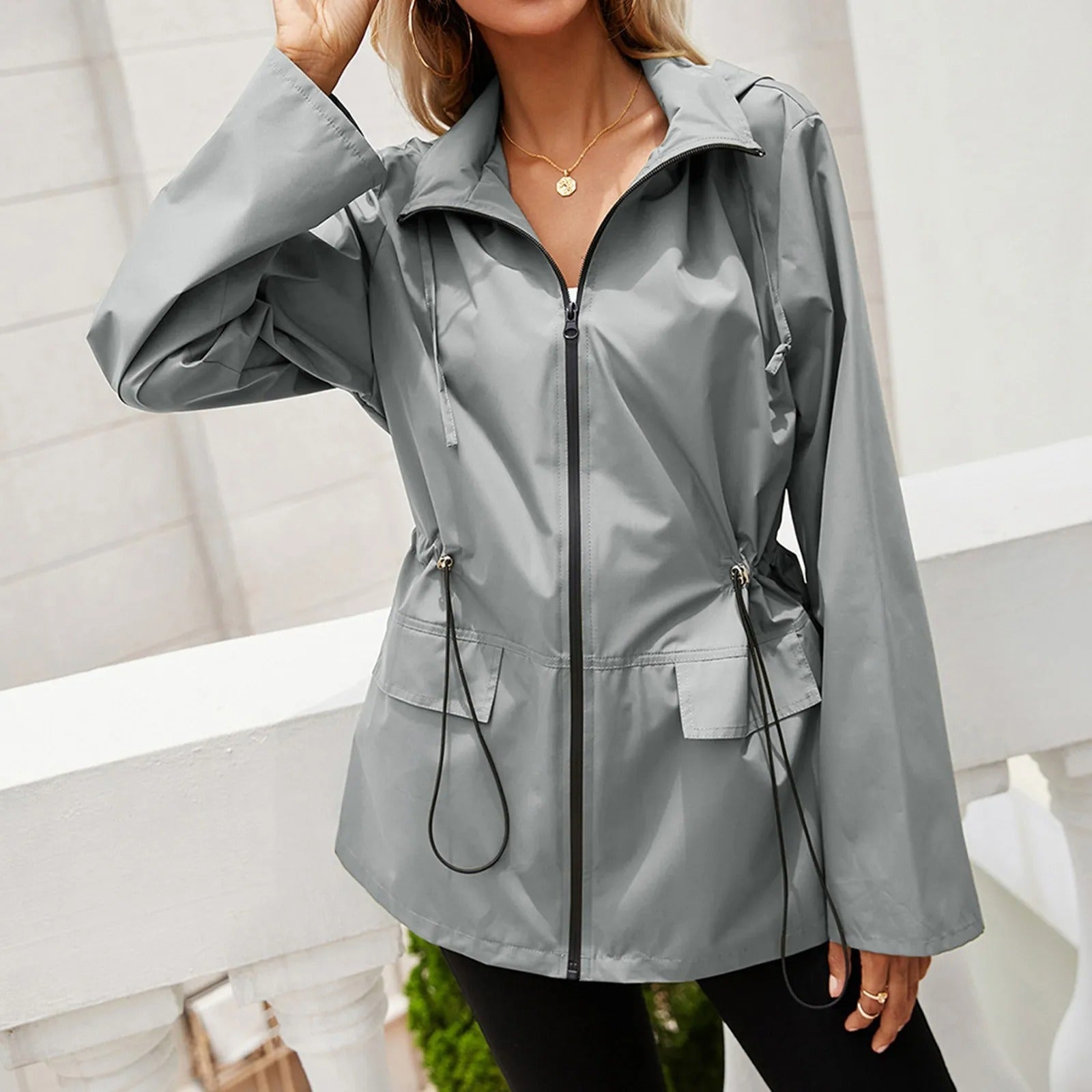 Lara - Korean Style Windbreaker für Damen