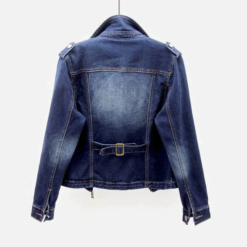 Carina - Klassische Fusion Jeansjacke für Herbst und Frühling für Damen