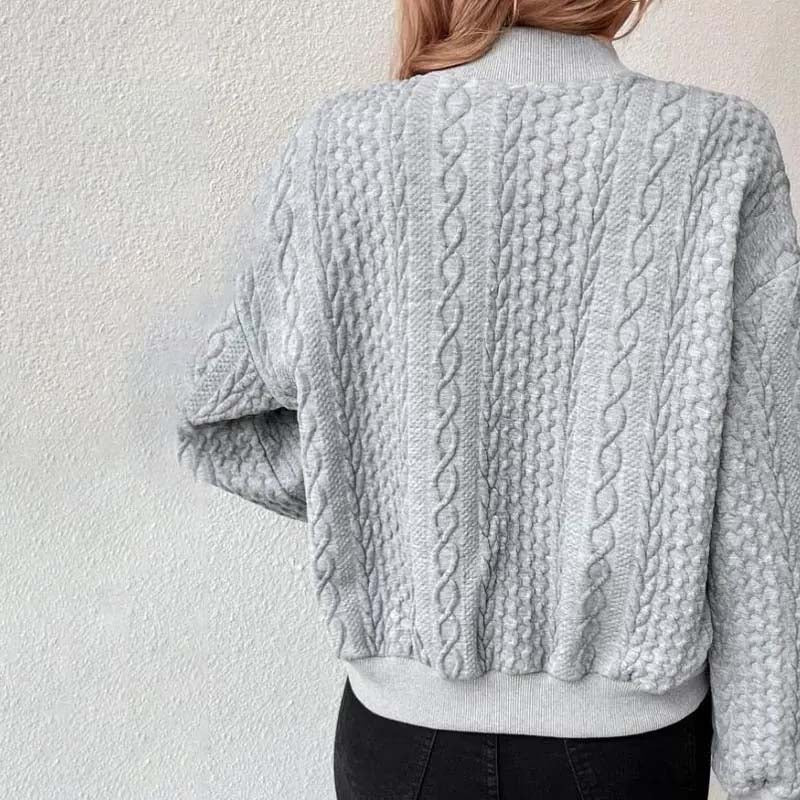 Jacqui-Lässiger Strick-Cardigan