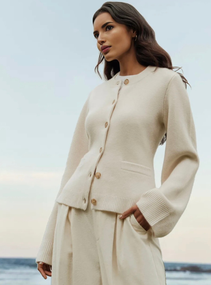 Ashley Weicher Knopf-Cardigan