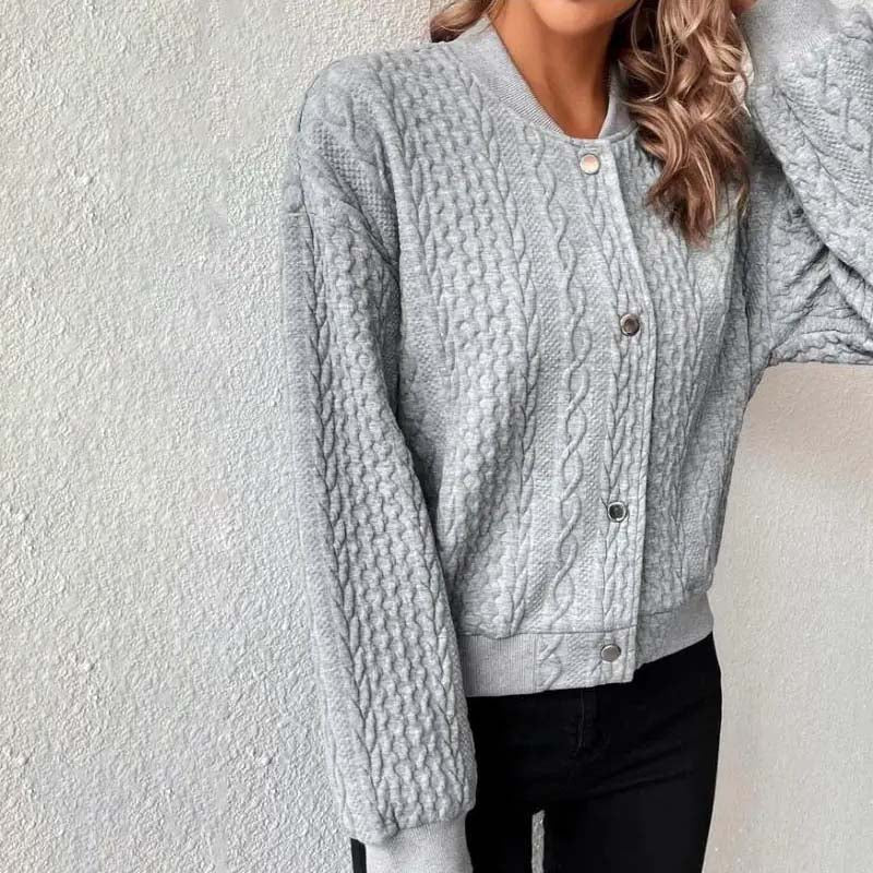 Jacqui-Lässiger Strick-Cardigan