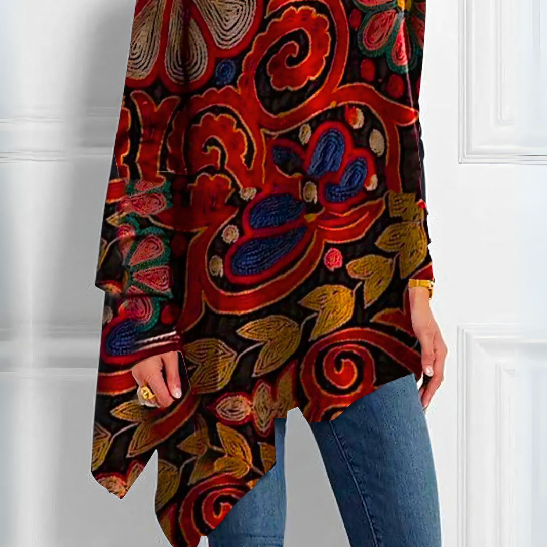 Elegante Vintage Bluse für Damen