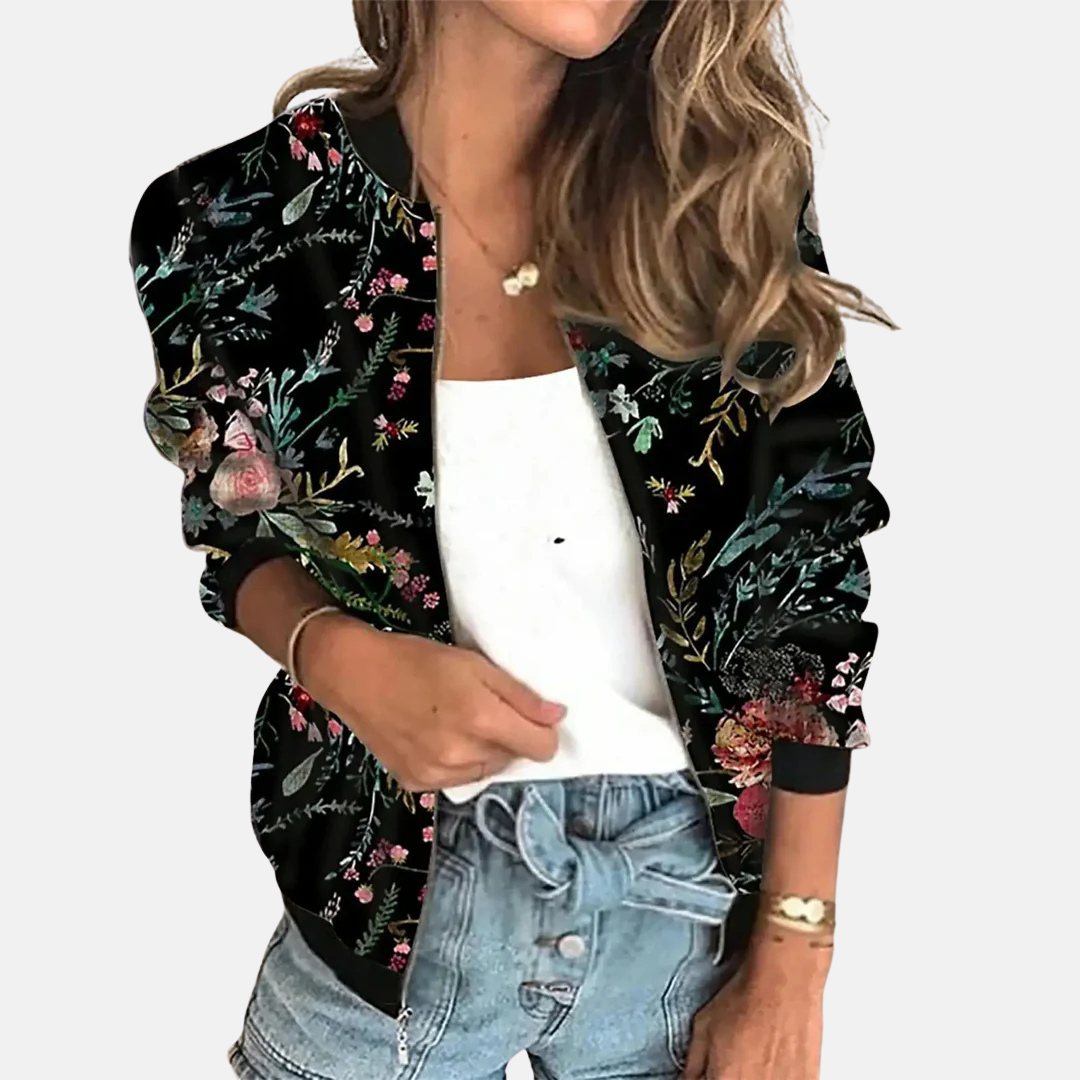 Alveria | Retro Print Kurzjacke