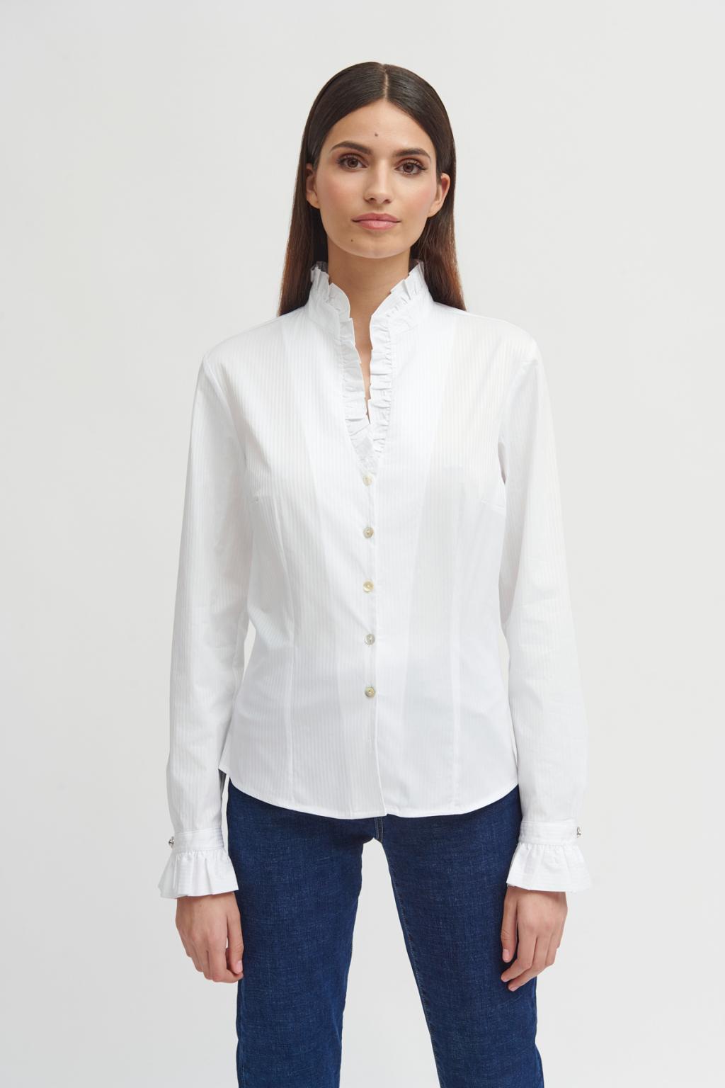 Abella | Elegantes weißes Hemd