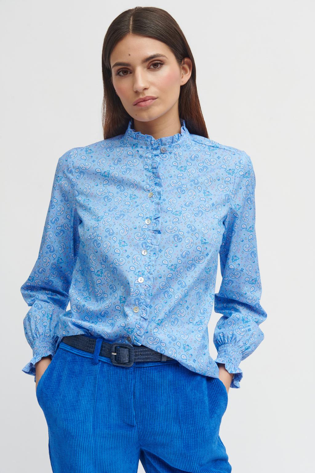 Aithra | Blaues Hemd