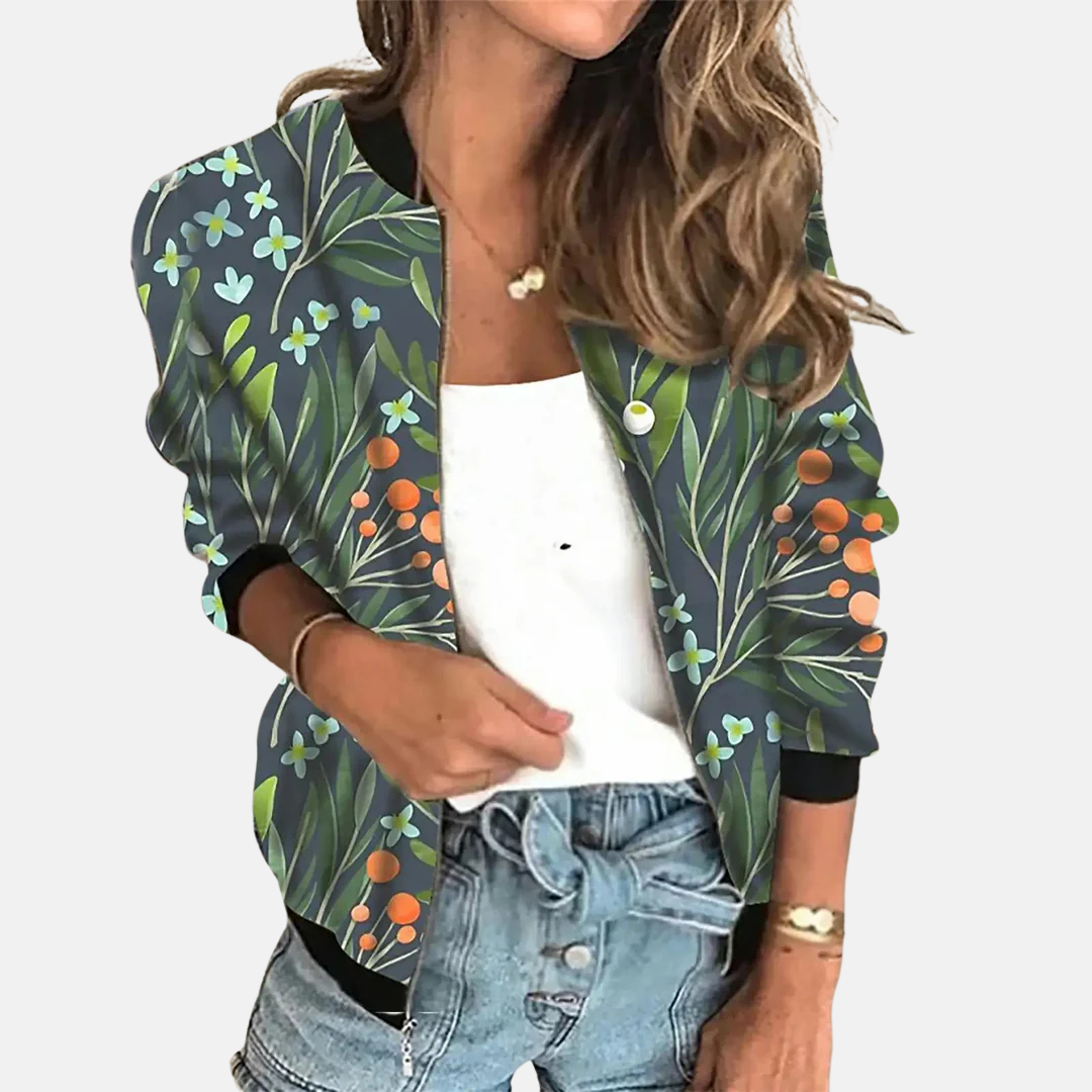 Alveria | Retro Print Kurzjacke