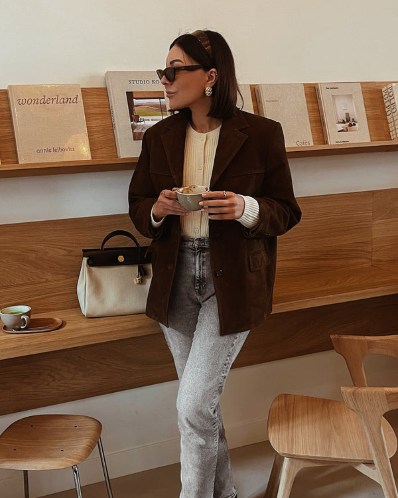 Vintage Wildlederblazer für Damen