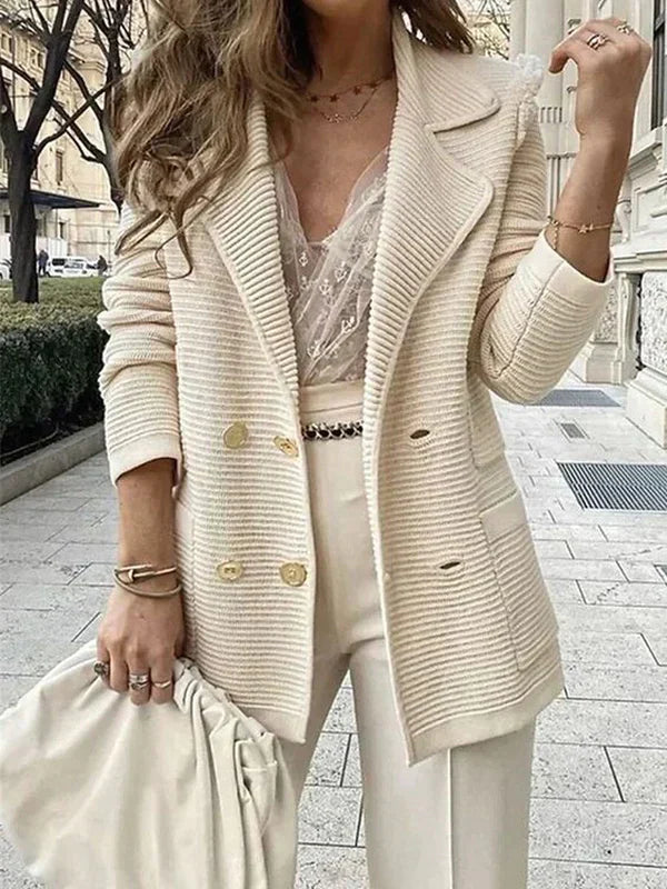 Amanda-Eleganter Khaki Blazer