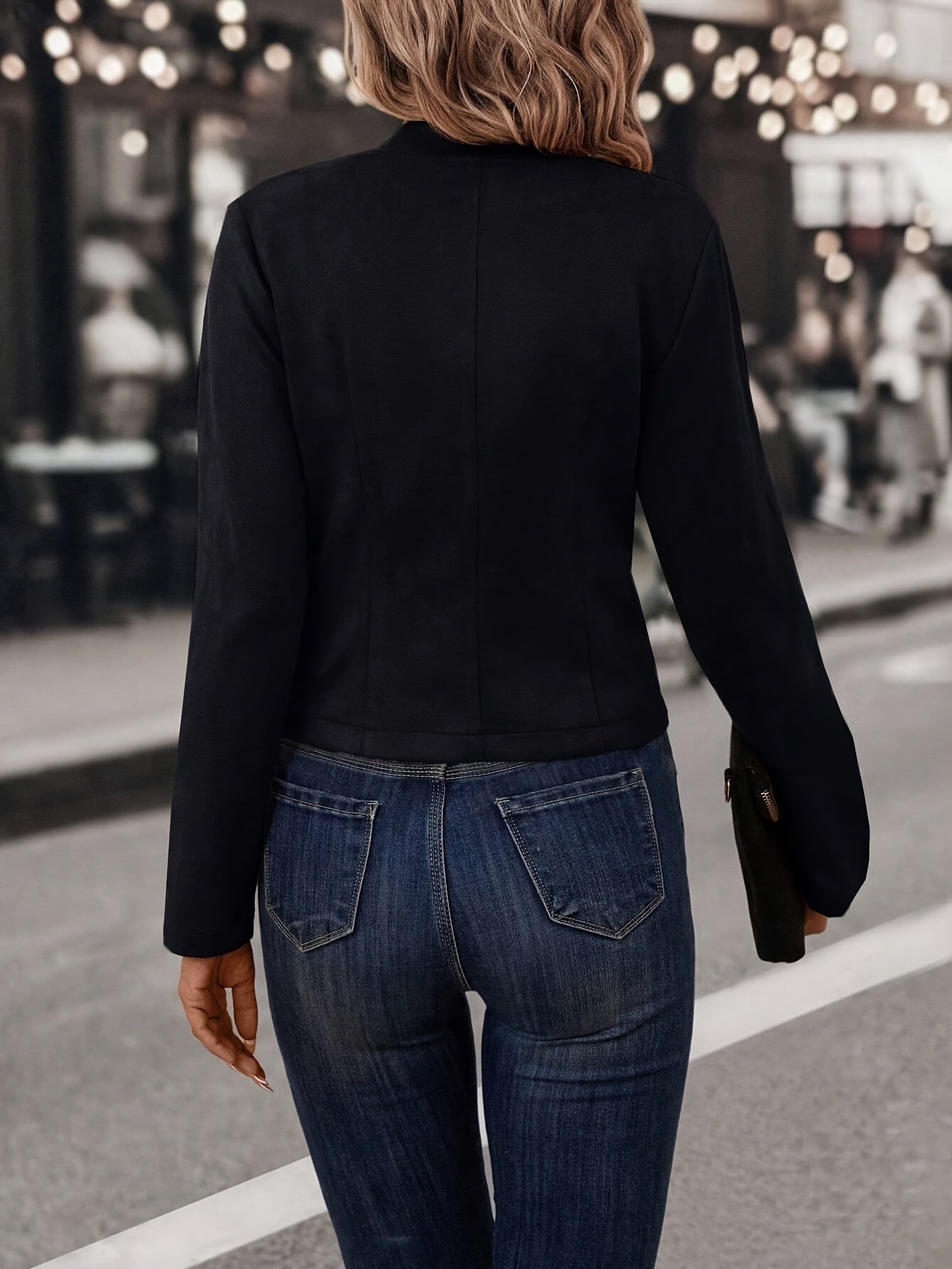 Dixie – Eleganter und Vielseitiger Doppelreihiger Mantel mit Offener Front für Damen