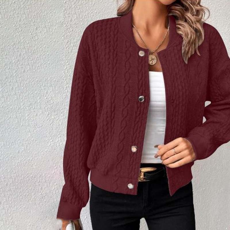 Jacqui-Lässiger Strick-Cardigan