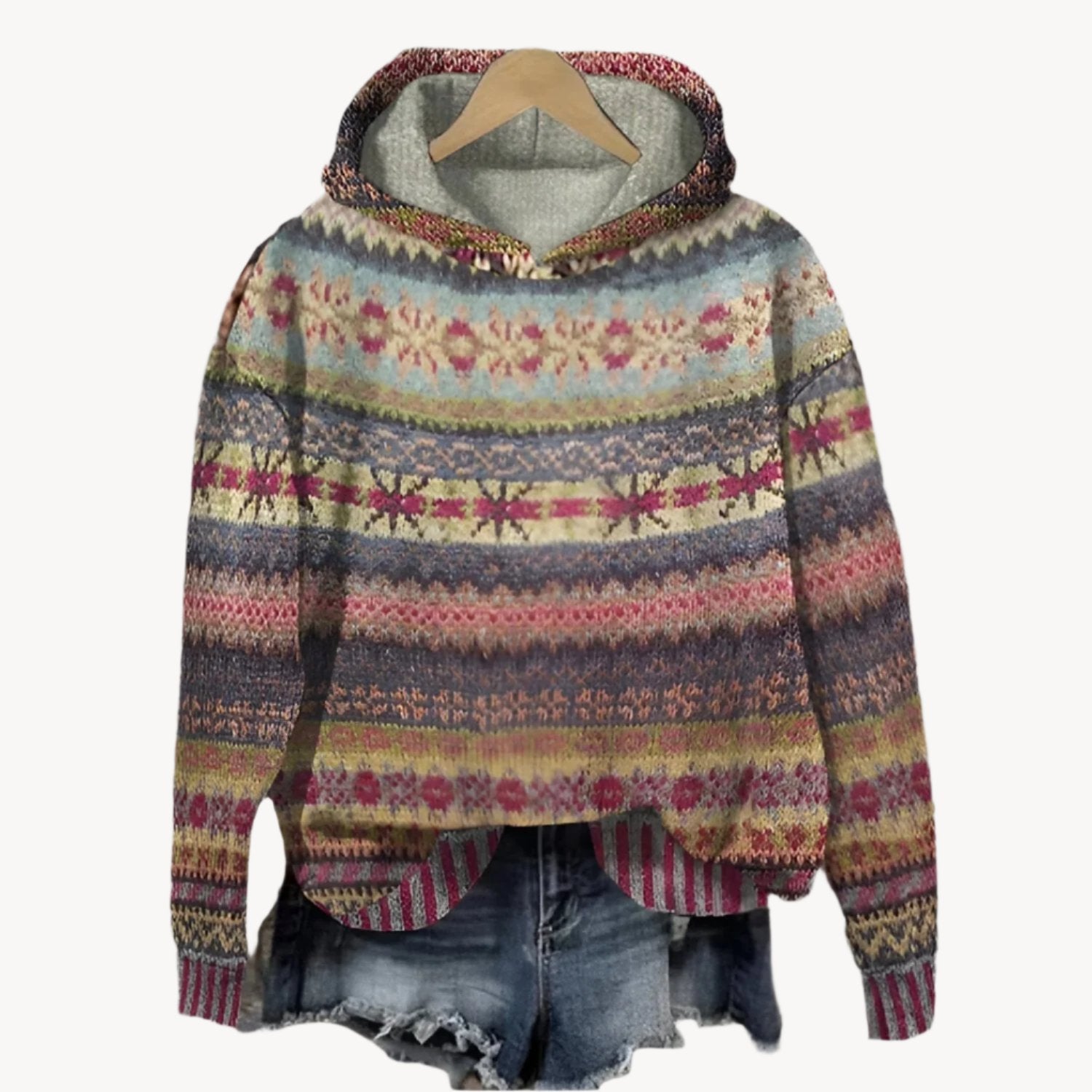 Elmira | Bequemer Vintage Style Damen Hoodie