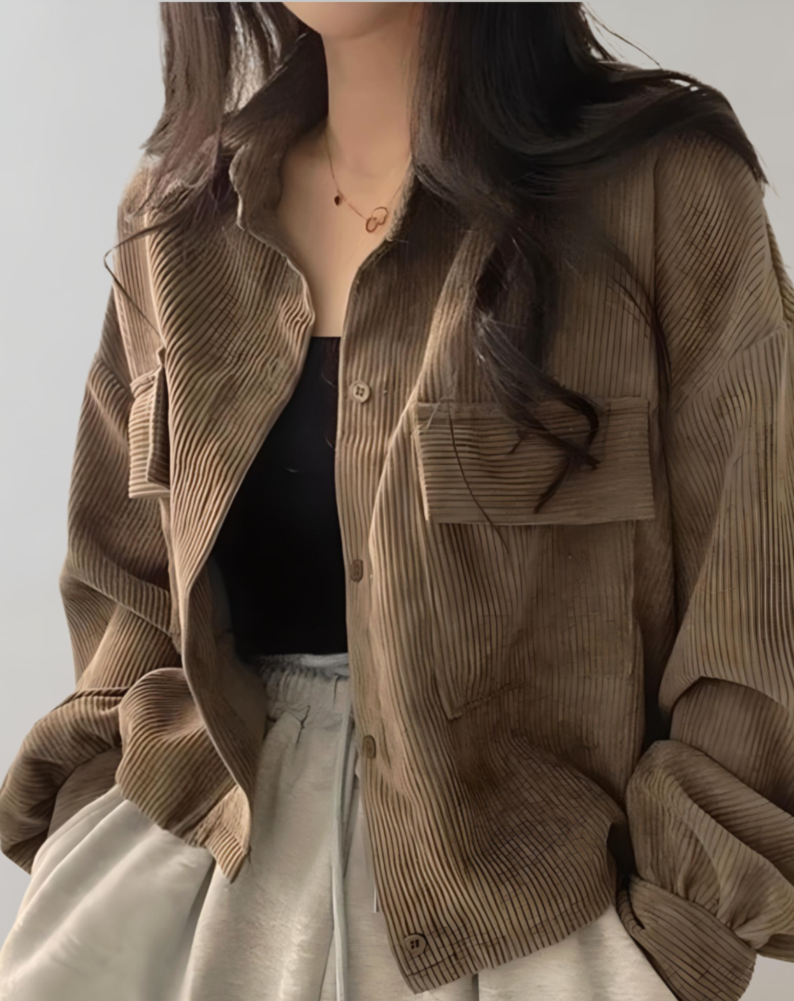 Ella – Stylische und Bequeme Cordjacke für Damen im Herbst