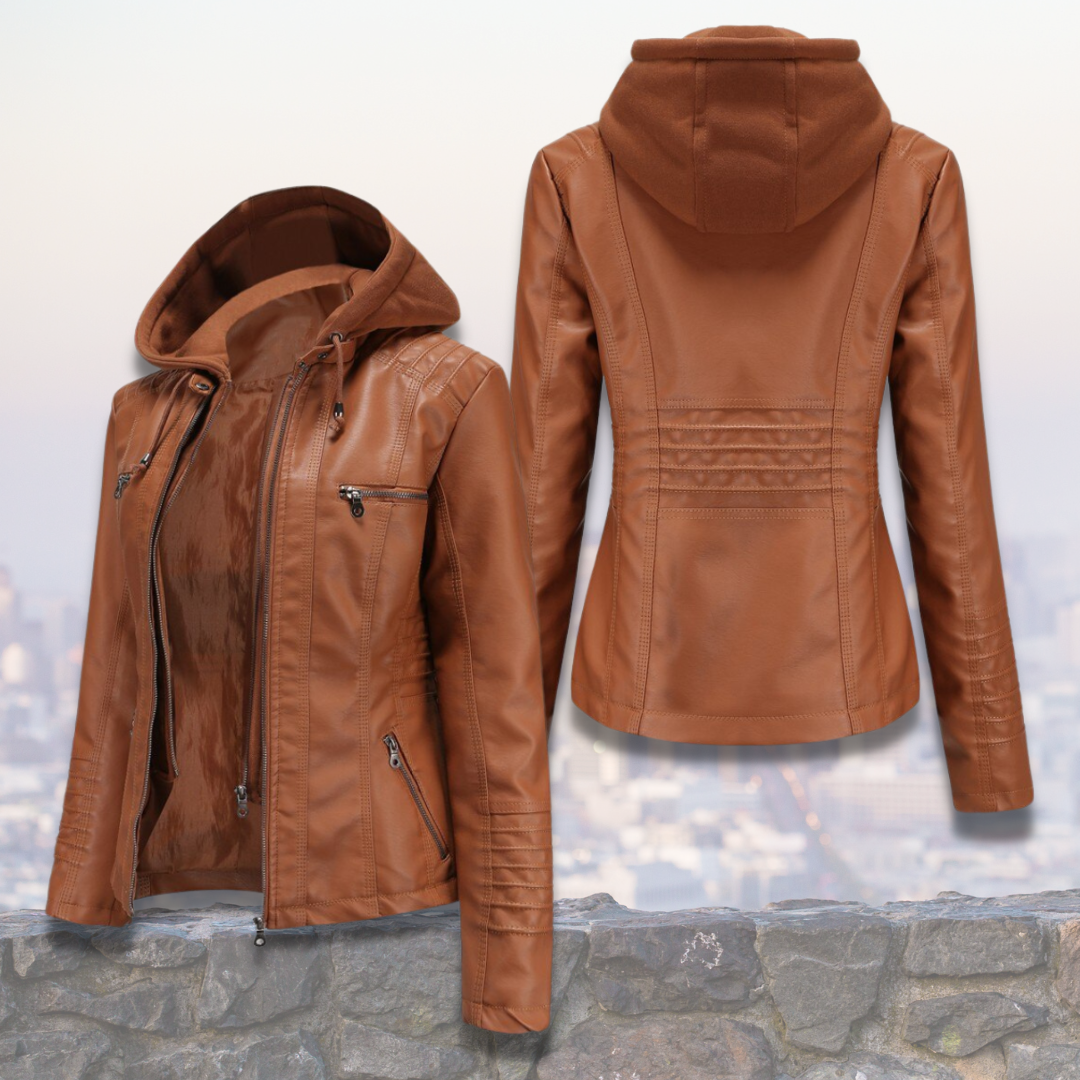 Suhayra- Bequeme Lederjacke für Frauen