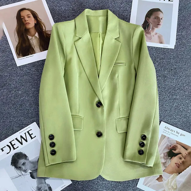 Damen Blazer mit Reverskragen und Knopfdetails
