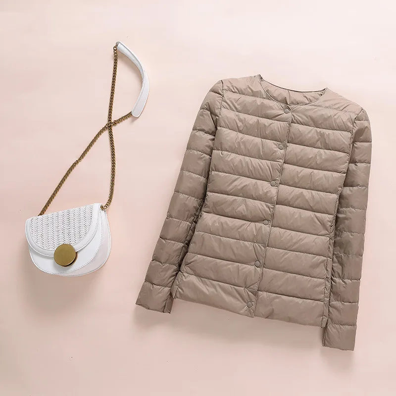 Chiara-Ultraleichte Daunenjacke für Damen