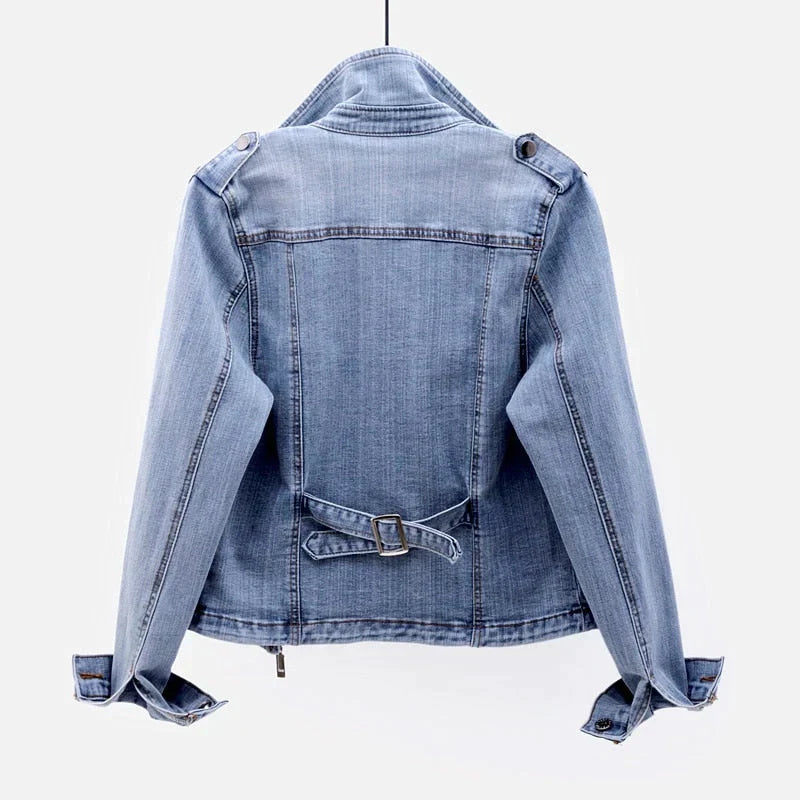 Carina - Klassische Fusion Jeansjacke für Herbst und Frühling für Damen