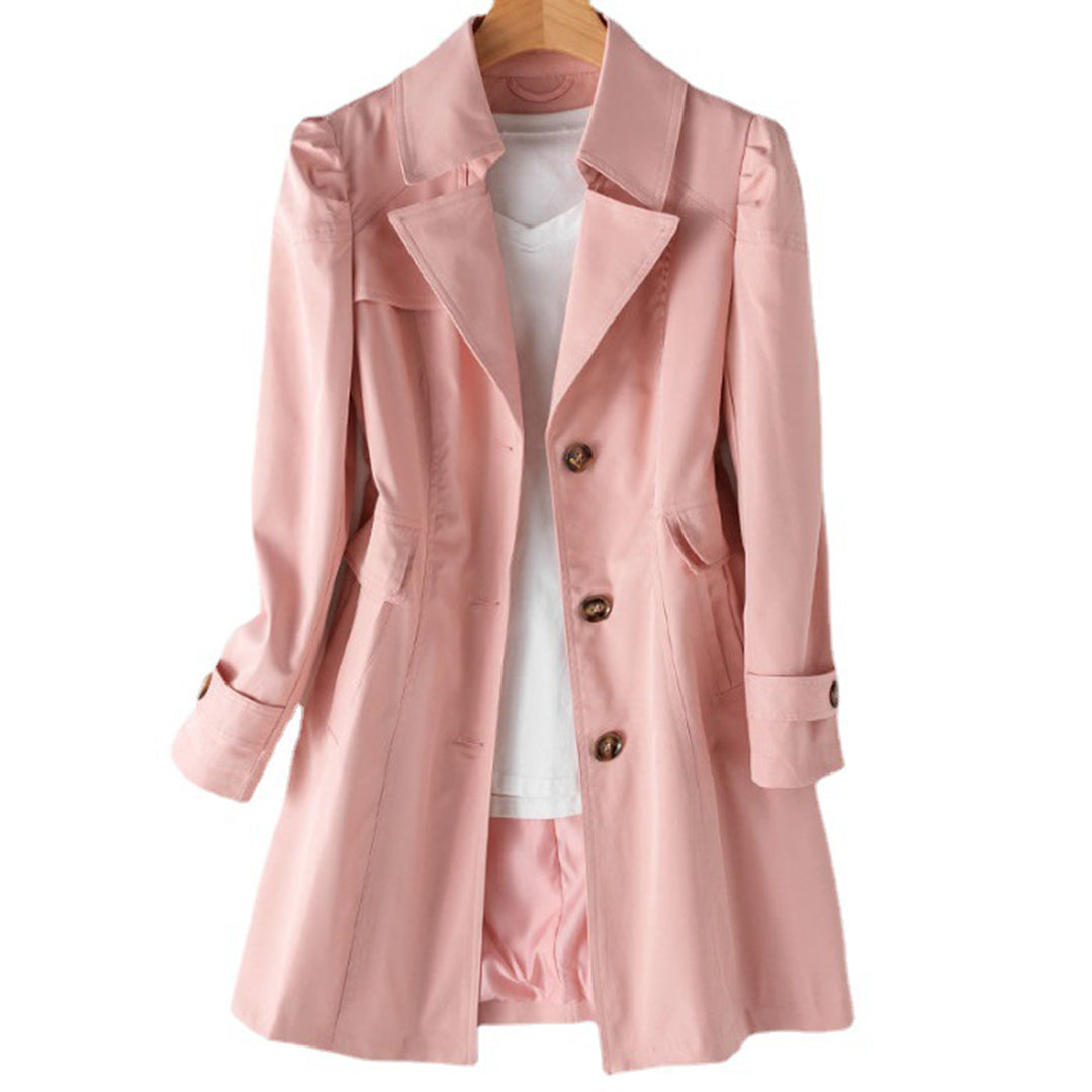 Alexa - Stilvoller und Bequemer Langer Windbreaker für Frauen