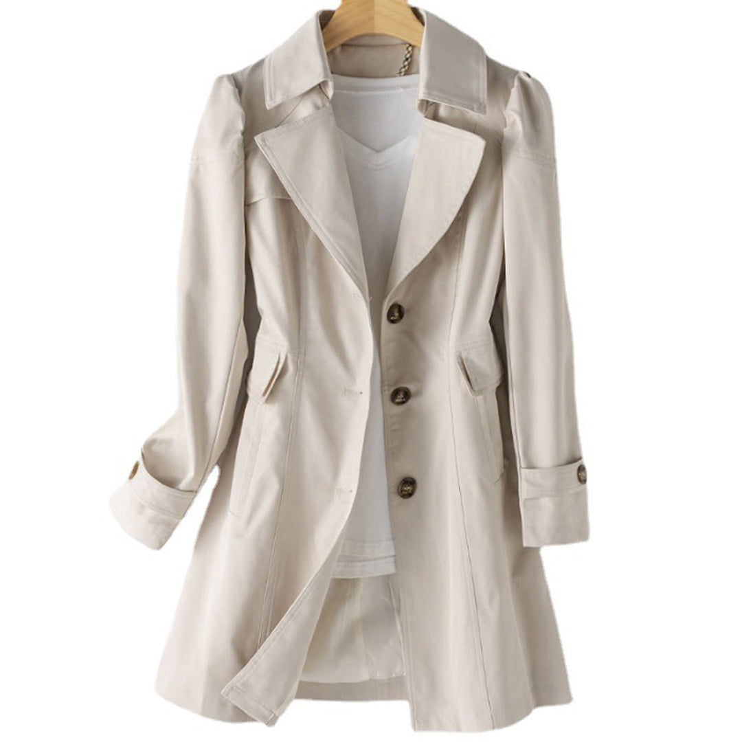 Alexa - Stilvoller und Bequemer Langer Windbreaker für Frauen