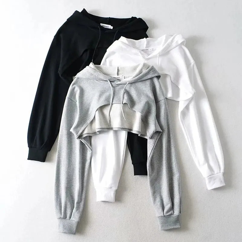 Courtney - Langärmeliges Sweatshirt mit Kapuze