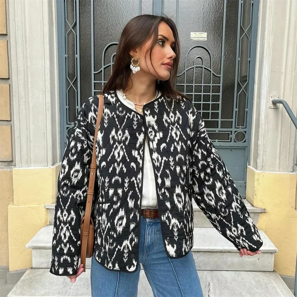 Zarina | Bedruckte Steppjacke