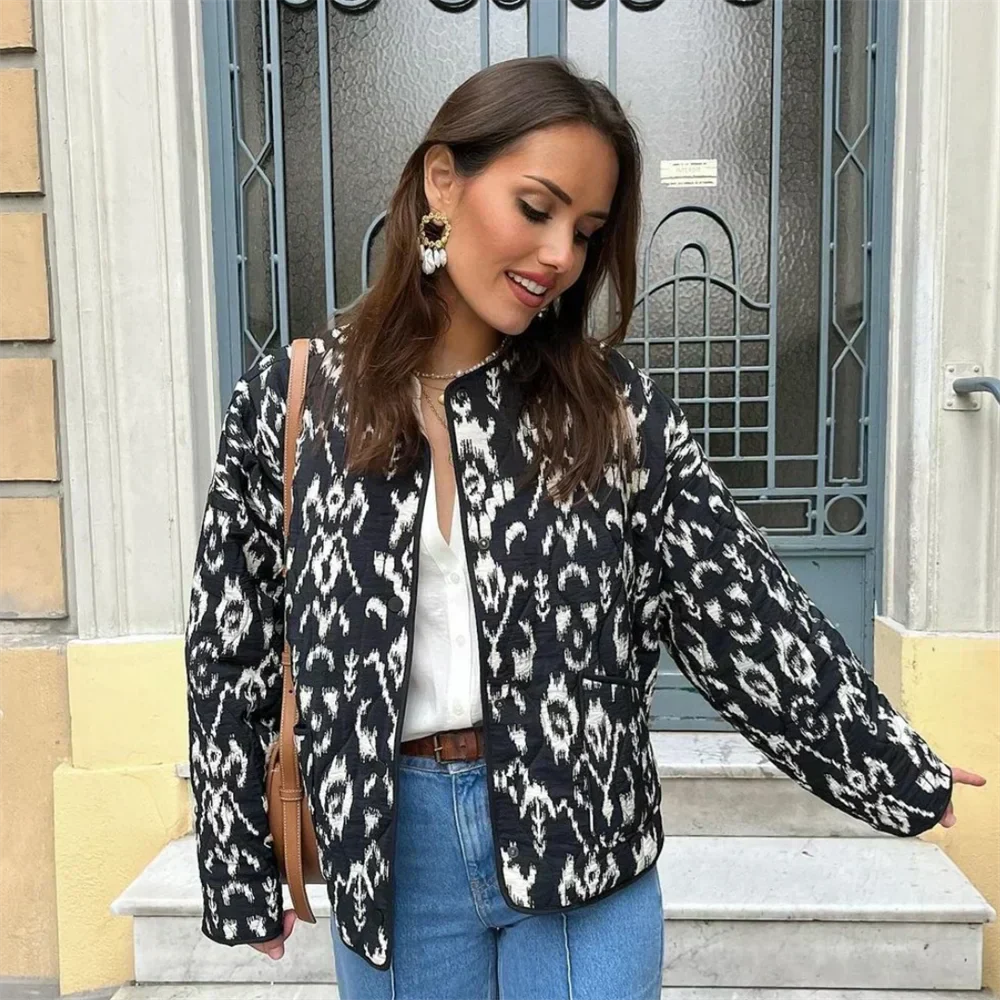 Zarina | Bedruckte Steppjacke
