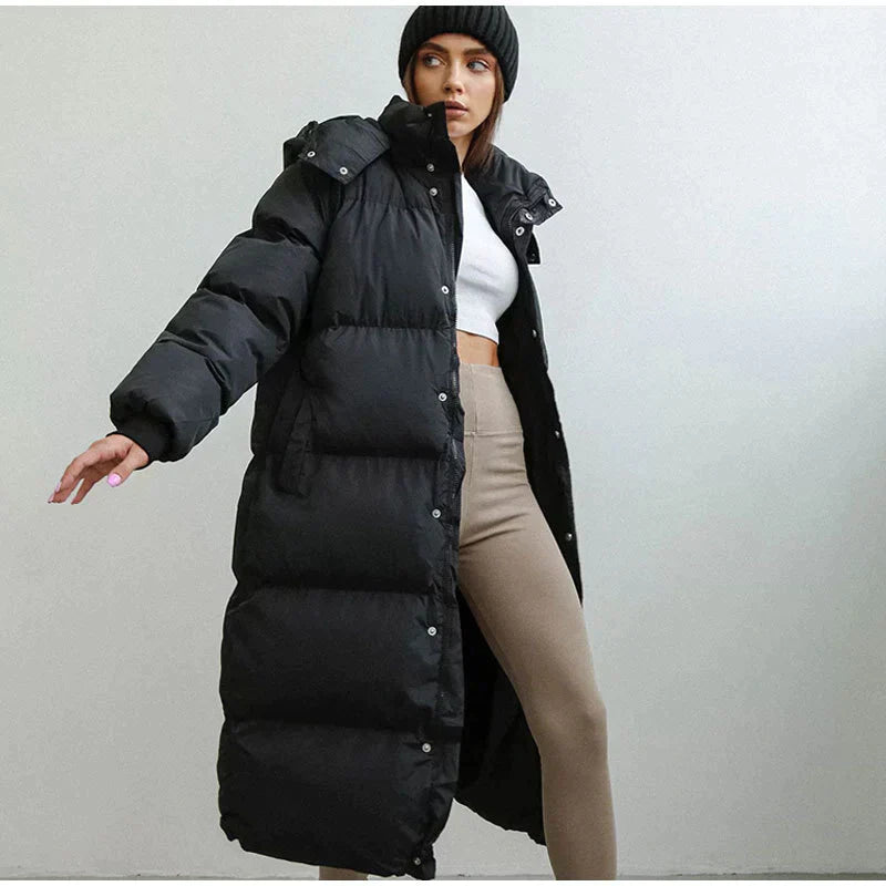 Dian | Lange, warme und stilvolle Daunenjacke für Damen