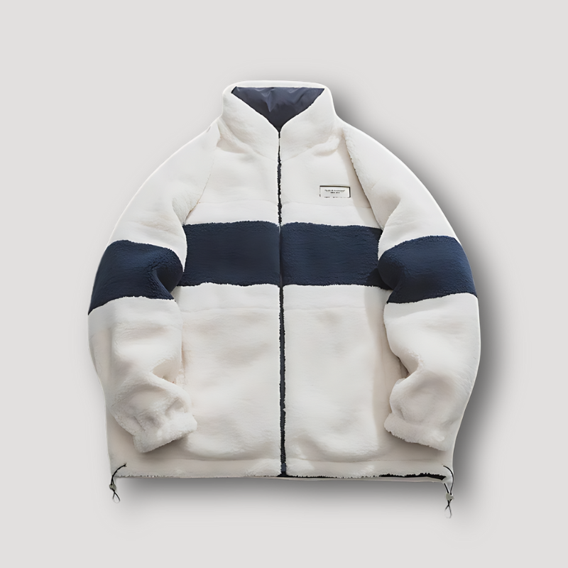 Nino - Wendemantel aus Sherpa Fleece