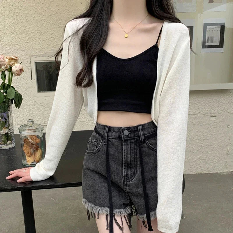 Arden– Sonnencreme Strickjacke für Damen