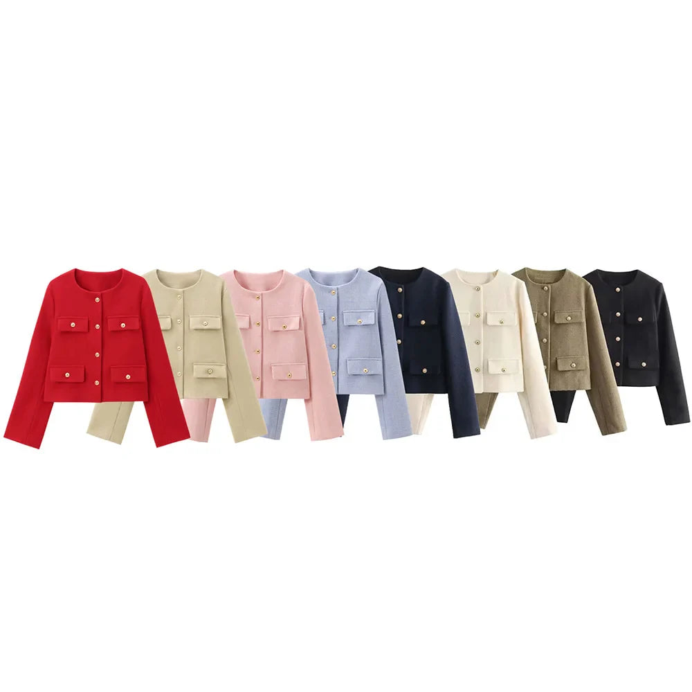 Aire - Kurzer Blazer Mit Rundhalsausschnitt Für Damen