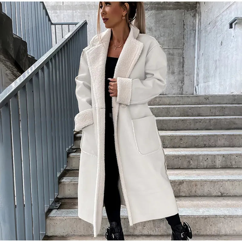 Lian - Eleganter und Warmer Winter-Leder-Mantel mit Pelz für Damen