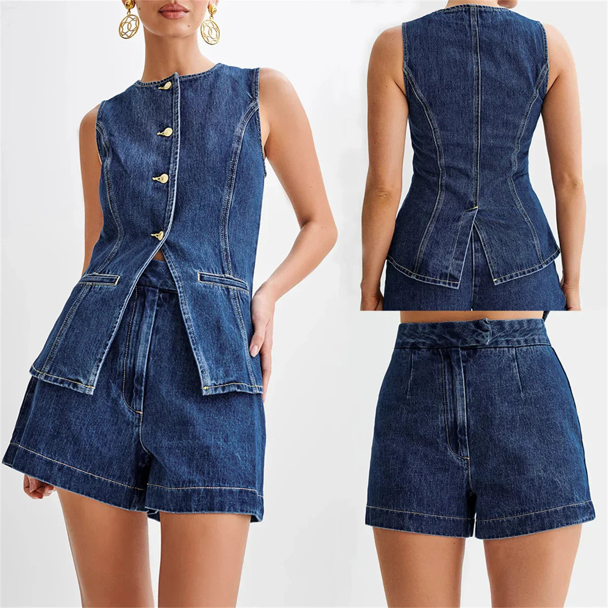 Britta - Lässiges Denim-Set