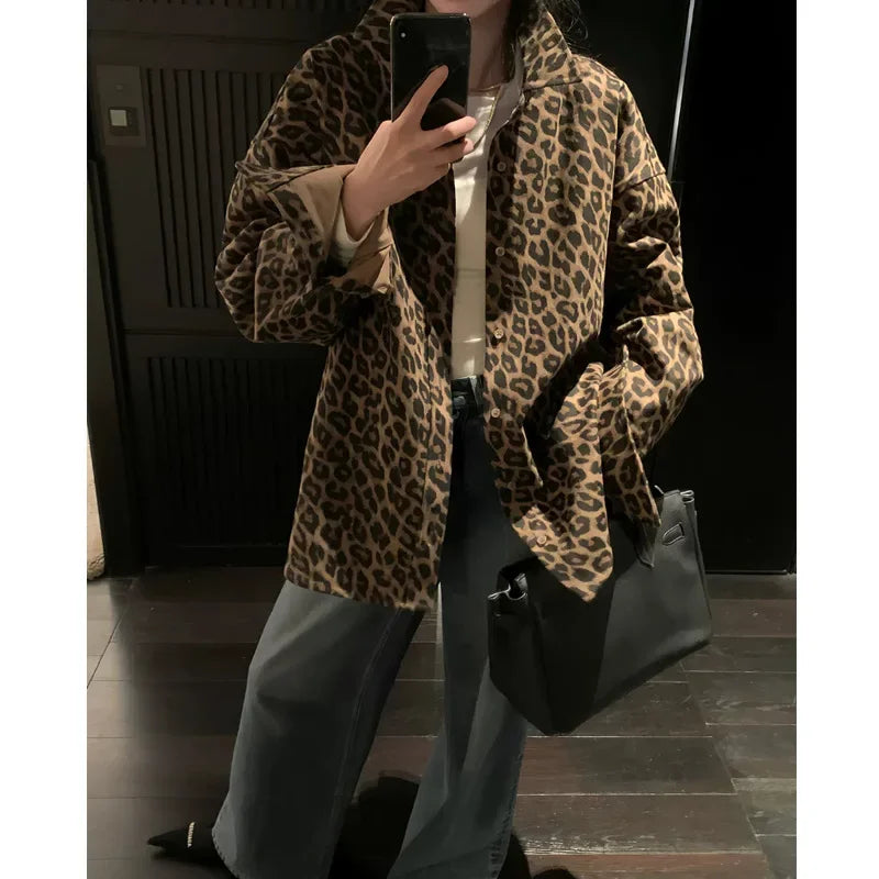 Laura - Vintage-Jacke mit Leopardenmuster