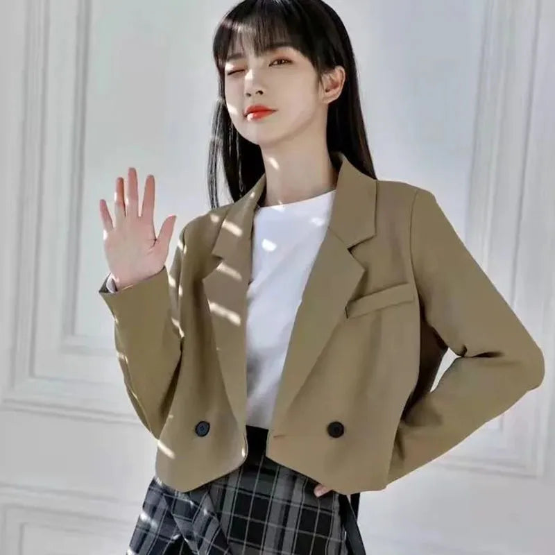 Fiza– Eleganter Damen-Cropped Blazer für den Herbs