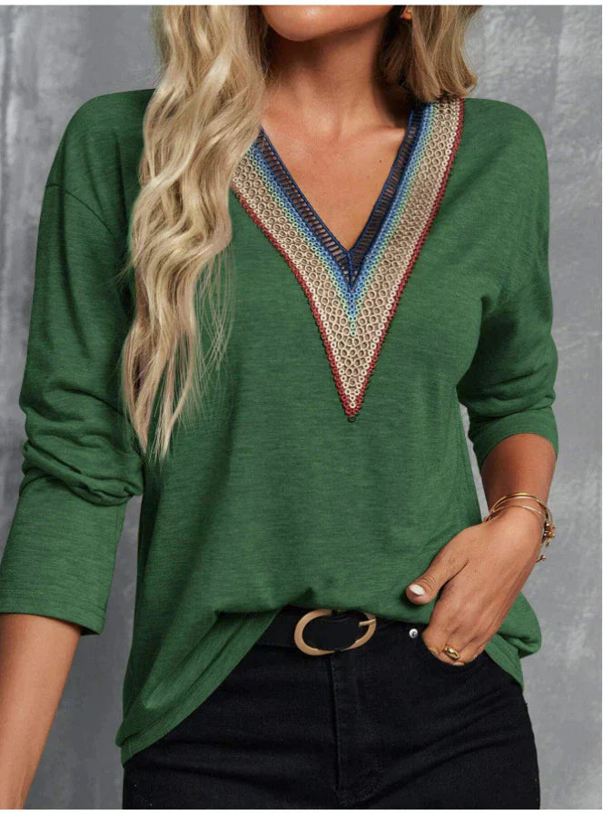 Pam - Klassische und Bequeme Herbstbluse für Damen
