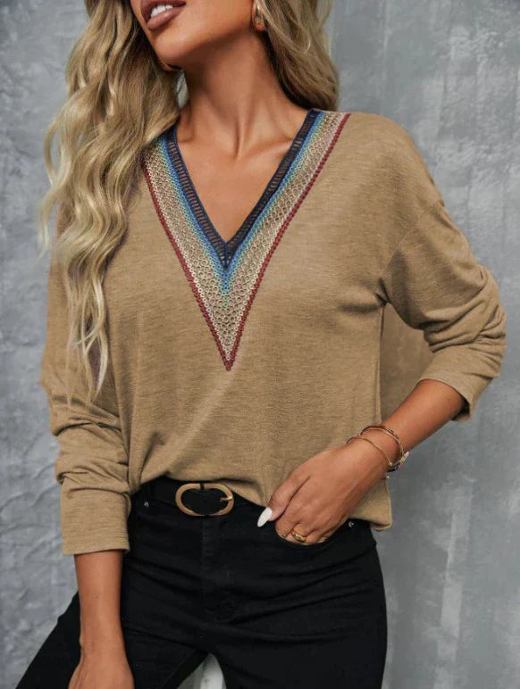 Pam - Klassische und Bequeme Herbstbluse für Damen